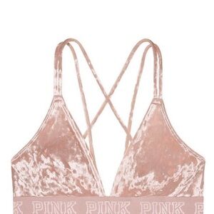 PINK Victoria's Secret Blush Velvet Bralette